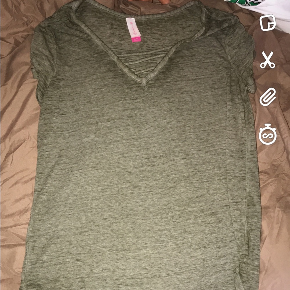 Criss cross shirt